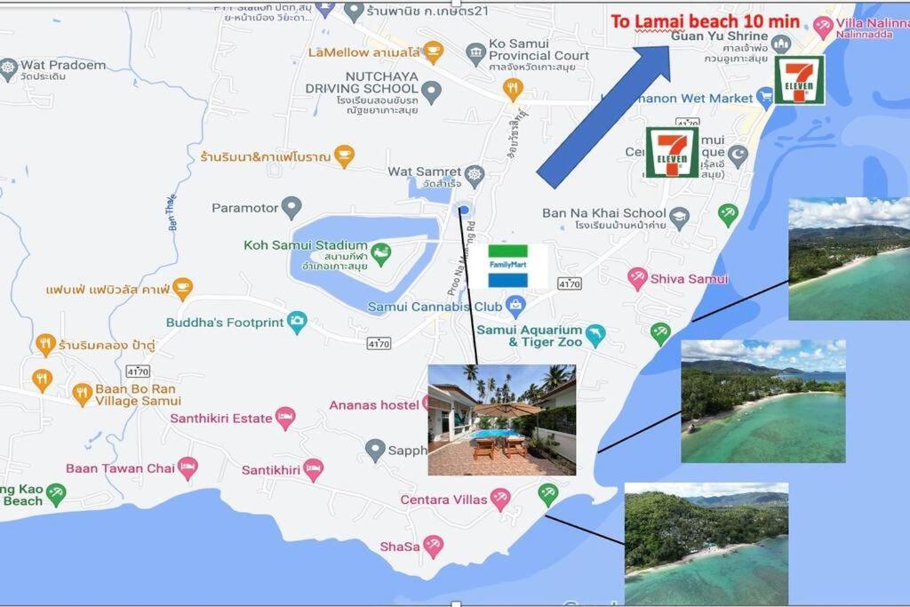 Holiday House Near Lamai With Swimming Pool. 2 Bedrooms Amphoe Koksamui Eksteriør billede